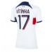 Paris Saint-Germain Vitinha Ferreira #17 Borte Drakt Dame 2023-24 Kortermet